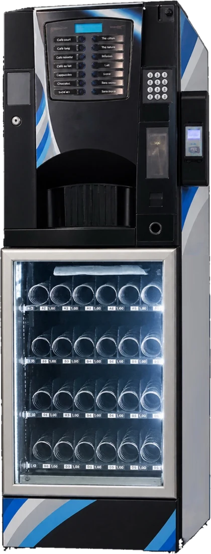 Distributeur combiné café et snacks